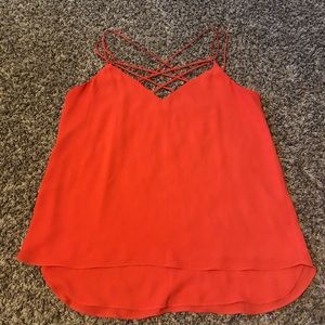 Express tank top size M bright coral
